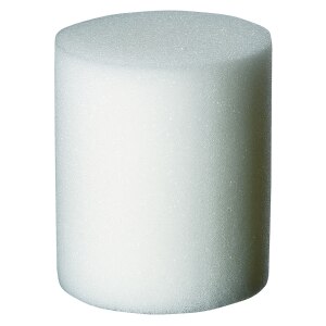 Large Raw Polyurethane Foam (PUF) Plug, Unwashed, 6 cm OD x 7.6 cm