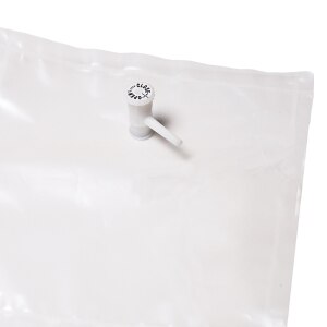 Tedlar Sampling Bag w/Single Polypropylene Valve & Septum Fitting, 5 L Capacity, 12 x 12.5, 10-Pk.