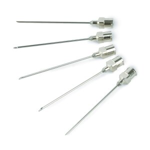 SGE NLL-5/18 Syringe Needle (1-100 mL/18/50 mm/2pt), Luer Lock for  Gas-Tight Syringes, 5-pk.