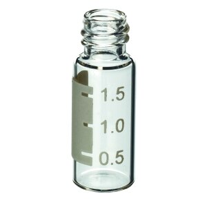 Screw-Thread Plastic Vials w/100 UL Polypropylene Insert, 2.0 mL, 8 mm, 100-Pk.