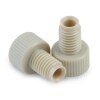 PEEK Finger-Tight Fittings for 1/8" OD Tubing, 1/4-28 Threads, 500 psi, 10-pk.