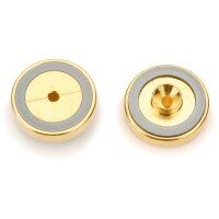 Guarnizioni per iniettore con doppio anello in Vespel, 1,2 mm, placcate in oro, per GC Agilent, 2 pz.