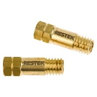 Capillary Column Nut, Brass, for Compact Ferrules, for Agilent GCs (Except Intuvo); PerkinElmer Clarus 590/690 and GC2400 GCs; Thermo TRACE 1300/1310 and 1600/1610 GCs, 2-pk.