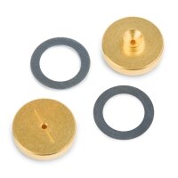 Guarnizioni per iniettori di ricambio, 0,8 mm, placcate in oro, per GC Agilent, 2 pz.