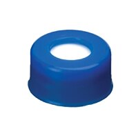 Poly Crimp-Top/Snap-Top Caps and PTFE/Silicone Septa, Blue, 2.0 mL, 11 mm, 1000-pk.
