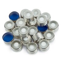 Magnetic Screw-Thread Headspace Caps, 18 mm and Blue PTFE/Silicone, 1.5 mm thick Septa for SPME, 1000-pk.
