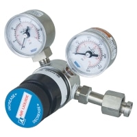 Régulateur de pression haute pureté Airgas à simple détente pour COV, acier inoxydable, CGA 180 (0-60 psig)