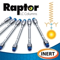 Raptor Inert ARC-18, 2.7 µm, 100 x 2.1 mm HPLC Column